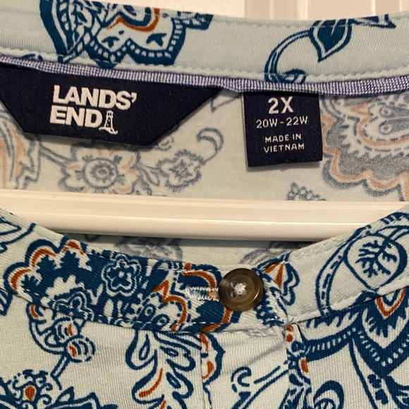 Blue Floral Patterned Top - Picture 3 of 7